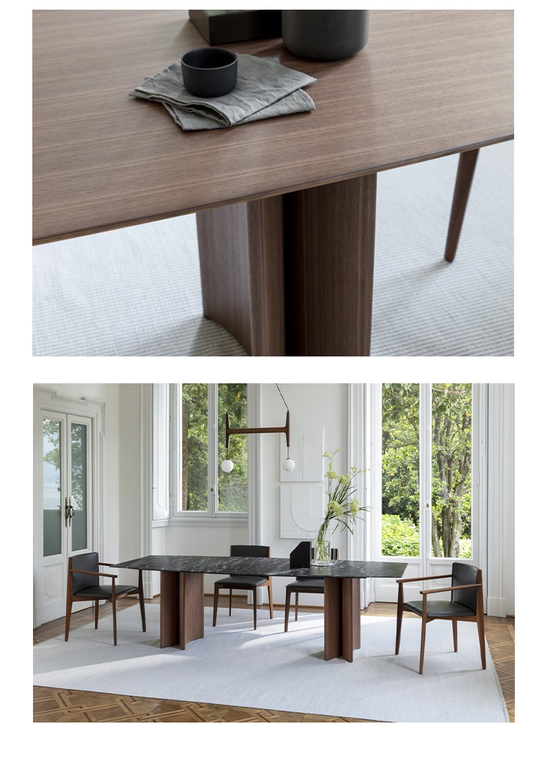 BUNISE Italian Solid Wood Dining Table BUD0904 产品图片