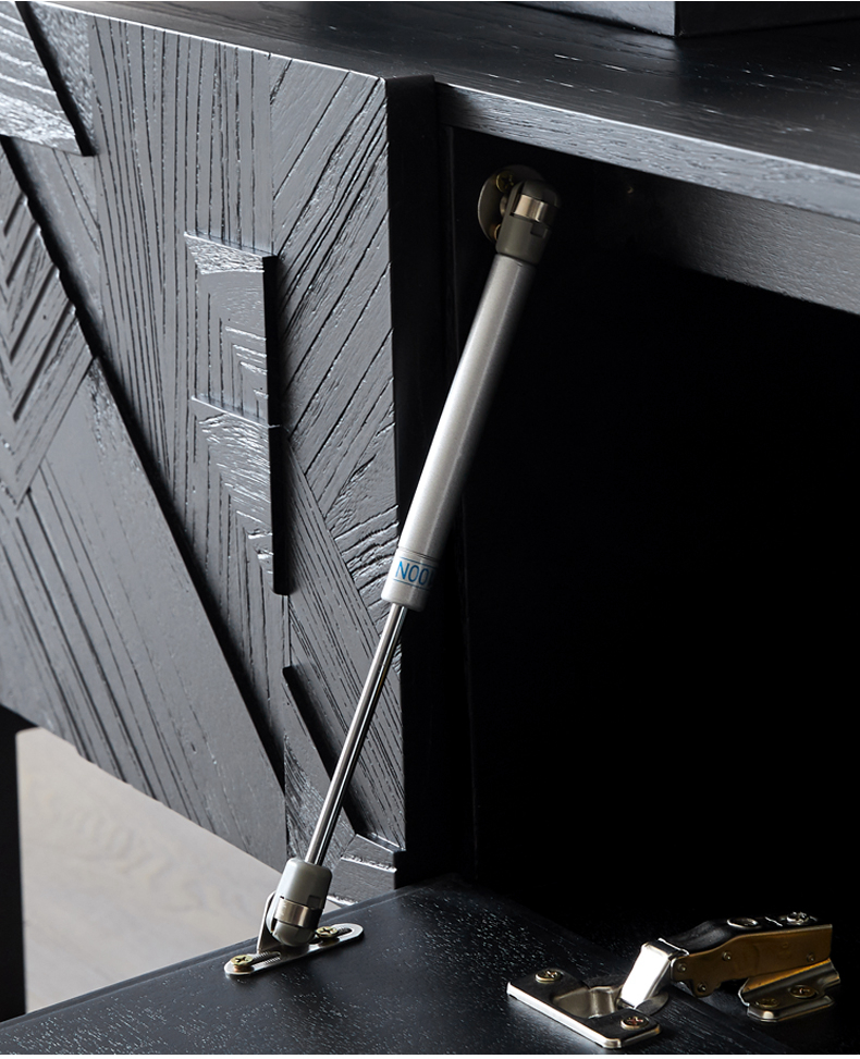 Bunise Black Real Wood TV Cabinet BG1209 产品图片