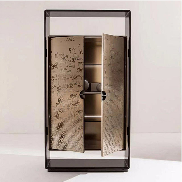 BUNISE Italian Stainless Steel Designer High End Storage Cabinet BG1223 产品图片