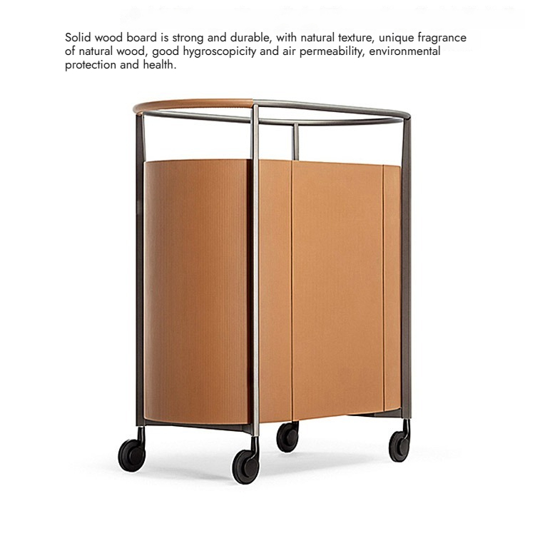 BUNISE Italian Mobile Pantry Cabinet with Wheels Sideboard BG1216 产品图片