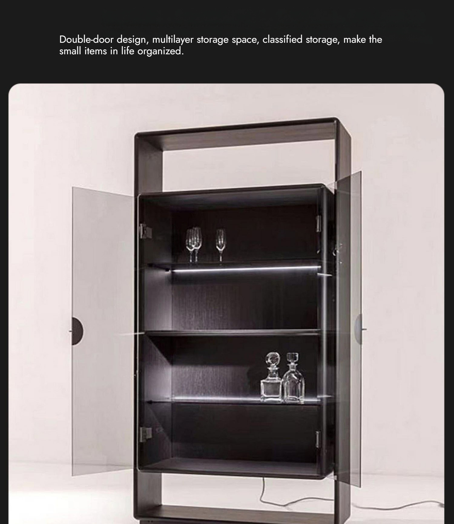 BUNISE Italian Stainless Steel Designer High End Storage Cabinet BG1223 产品图片