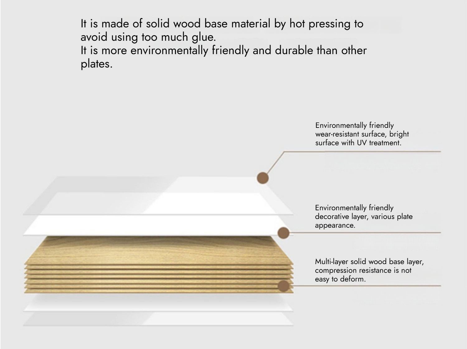 BUNISE ITALY Metal TV Stand Smoked Oak Solid Wood BG1204 产品图片