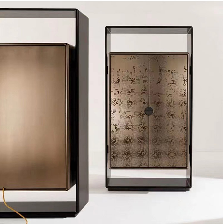 BUNISE Italian Stainless Steel Designer High End Storage Cabinet BG1223 产品图片