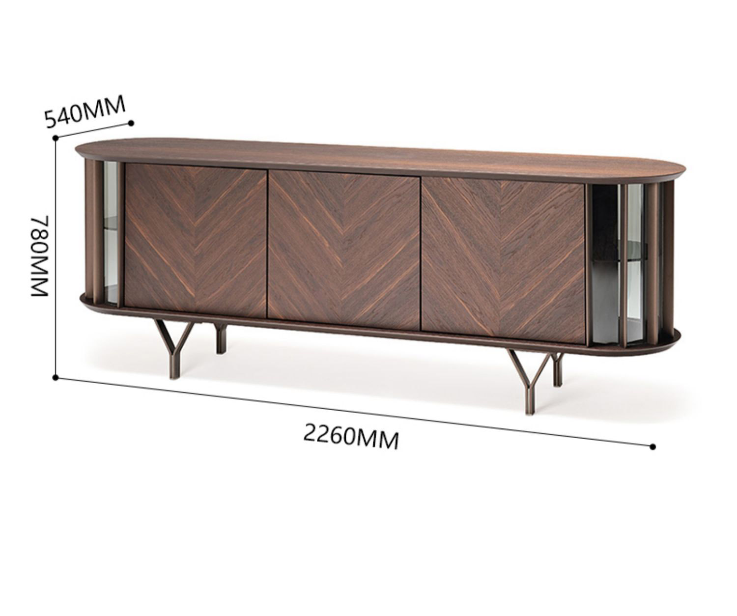 BUNISE Italian Solid Wood TV Stand Dining Cabinet BG1220 产品图片