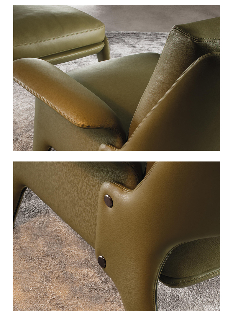 BUNISE Creative Genuine Leather Single Recliner BUSC0970 产品图片
