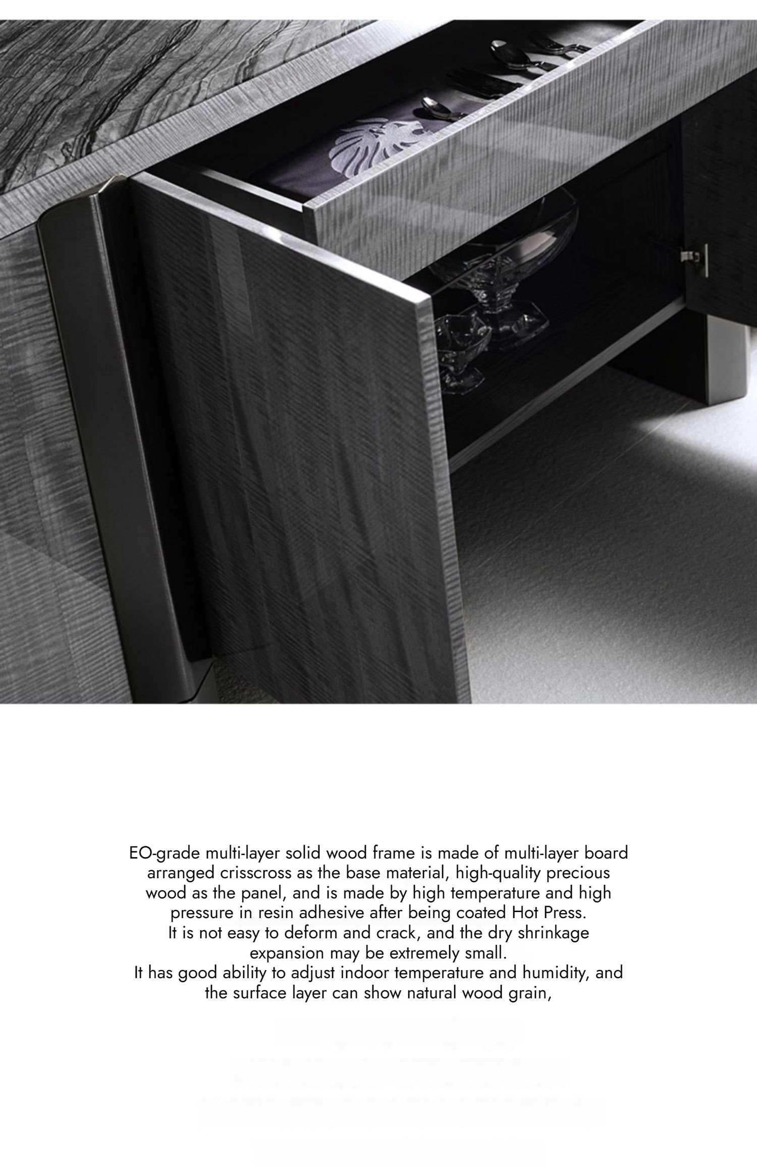 BUNISE Marble Sideboard Tall Cabinet BG1221 产品图片