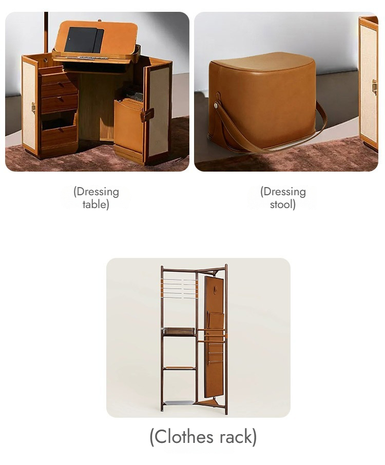 BUNISE ITALY Hermes Folding Filing Cabinet LeatherJewelry Cabinet BG1218 产品图片