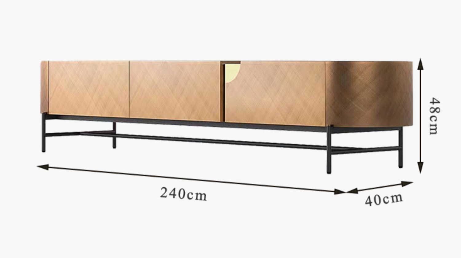 BUNISE ITALY Metallic Lacquer Storage Cabinet BG1202 产品图片