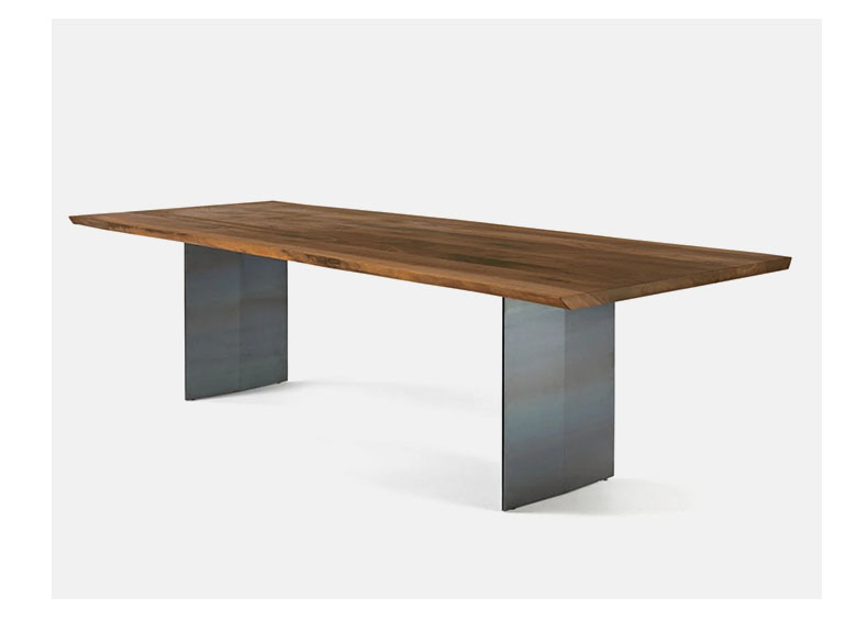 BUNISE Black Walnut Log Rectangular Dining Table BUD0901 产品图片