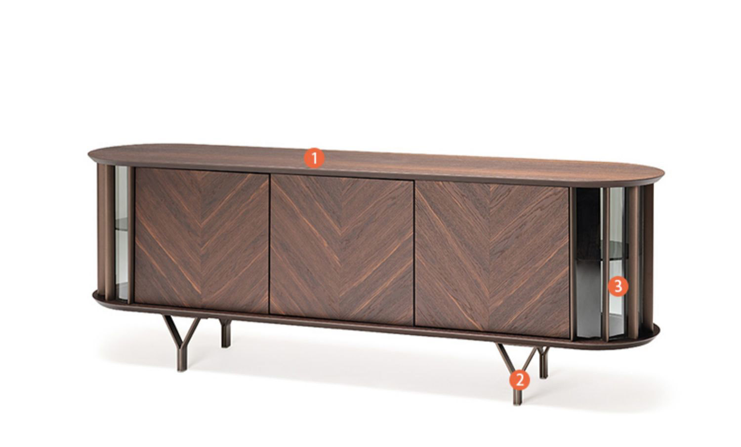 BUNISE Italian Solid Wood TV Stand Dining Cabinet BG1220 产品图片